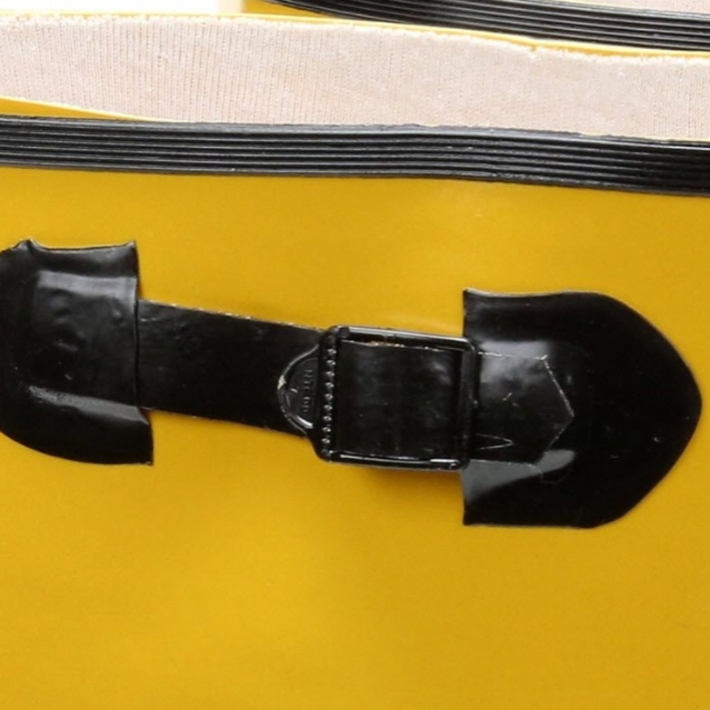 Lined Yellow Rubber Boots Slush Construction Rain - Picture 7 of 7